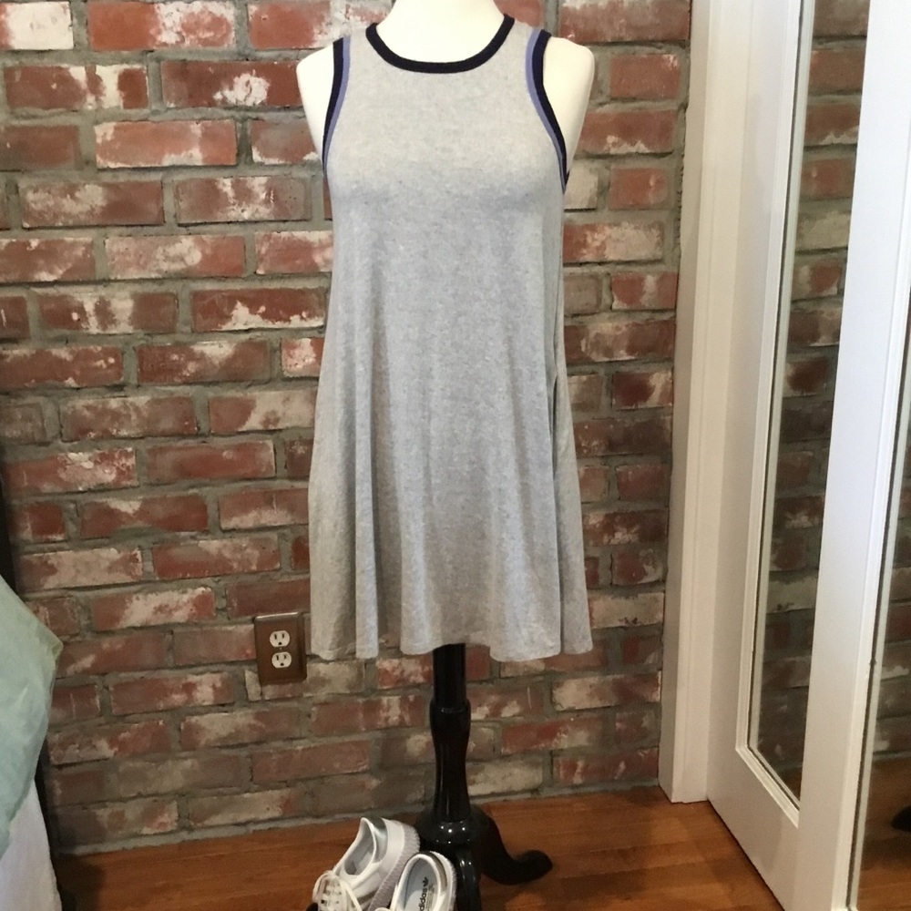 Brass Plum Sleeveless T-shirt dress with pockets